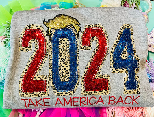 2024 Take America Back Sequin Shirt