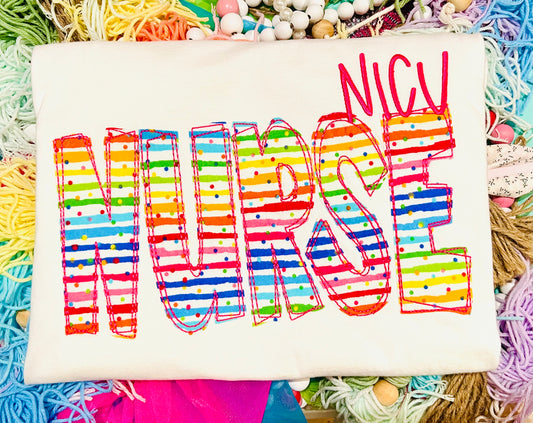 Custom Embroidered NICU Nurse Tee/Sweatshirt