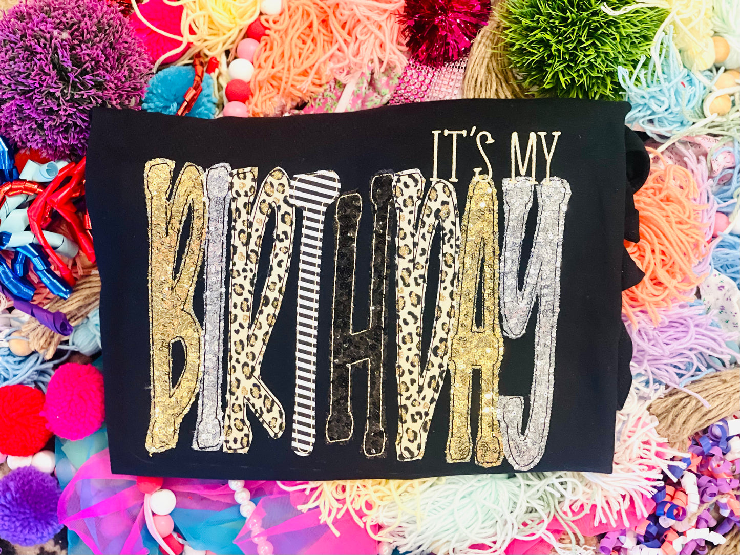 Embroidered It’s My Birthday Tee/Sweatshirt