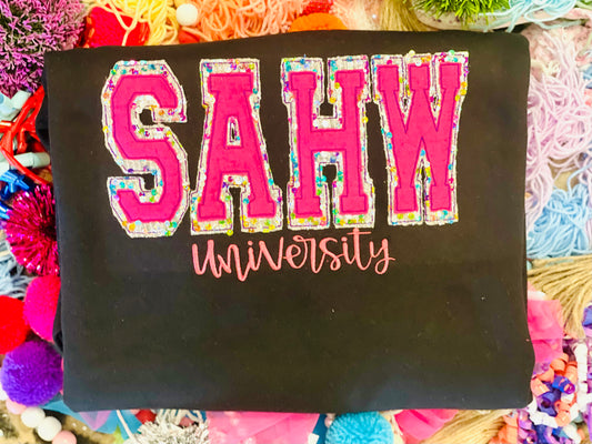 Embroidered Custom Stay At Home Wife Tee/Sweatshirt