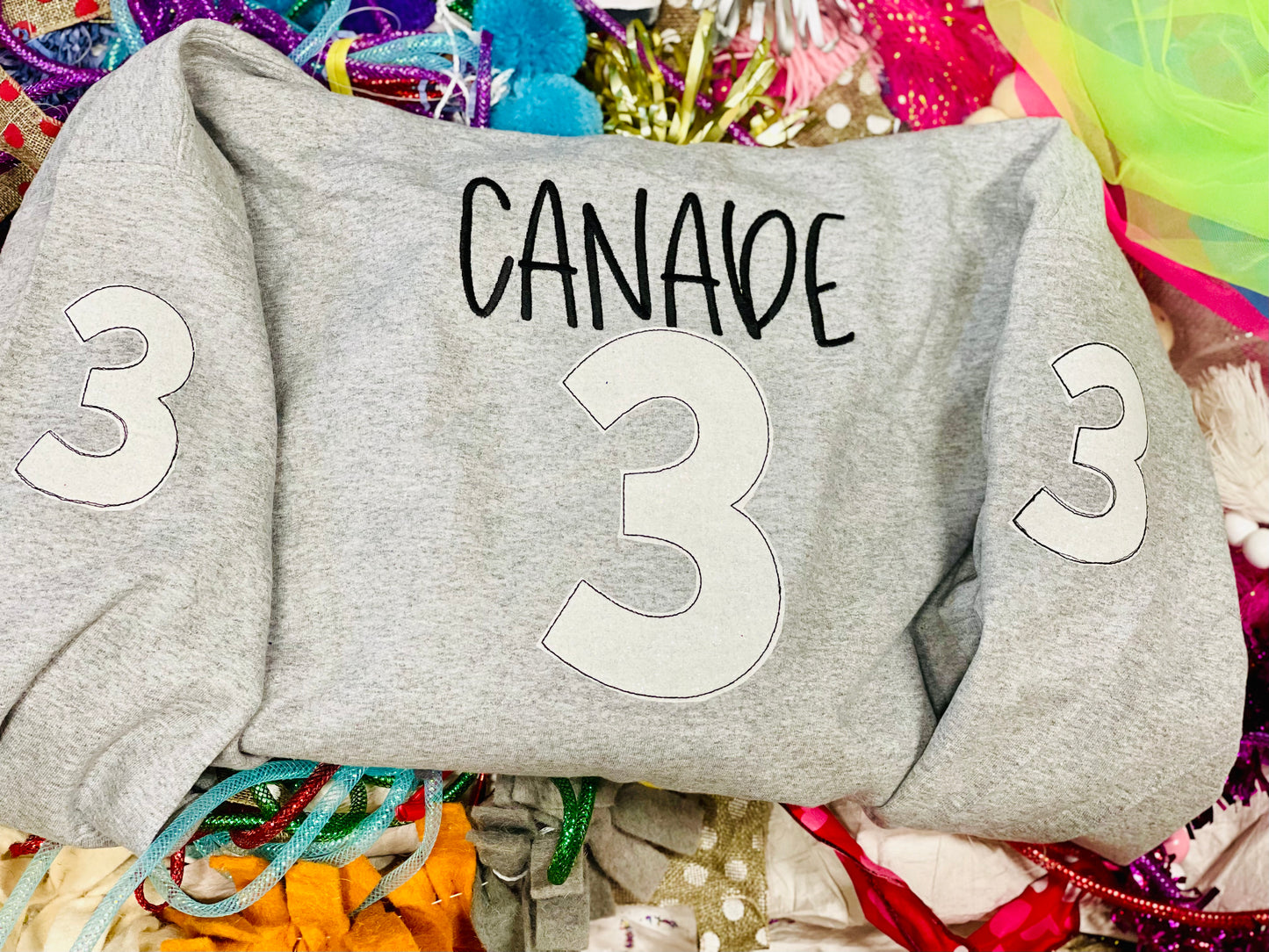 CUSTOM Embroidered Hockey Team Tee/Sweatshirt