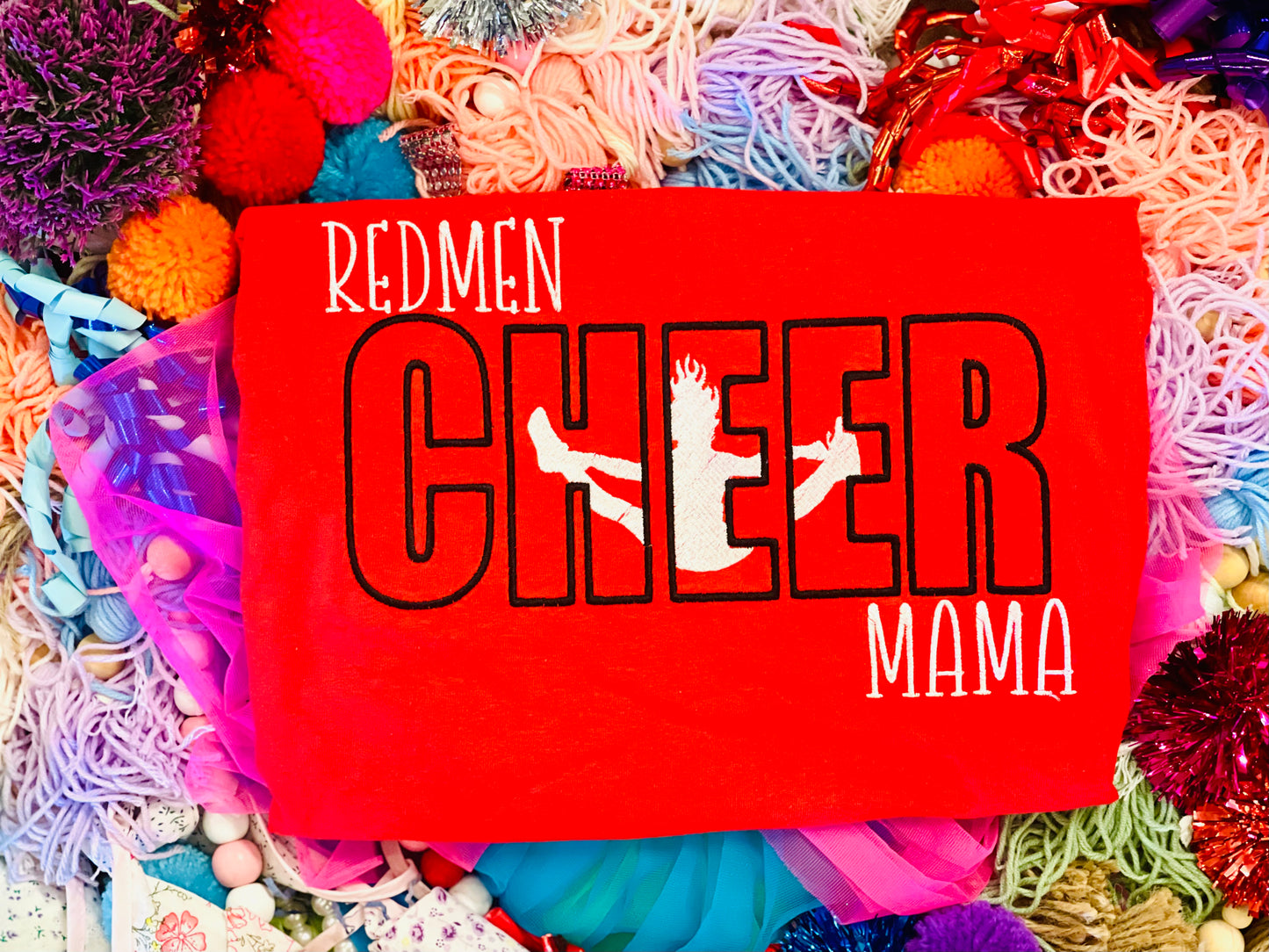 Custom Embroidered Cheer Tee/Sweatshirt