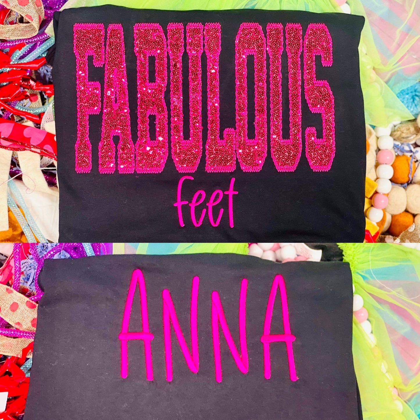 CUSTOM Embroidered with Diamond Stitching Dance Company Tee/Sweatshirt