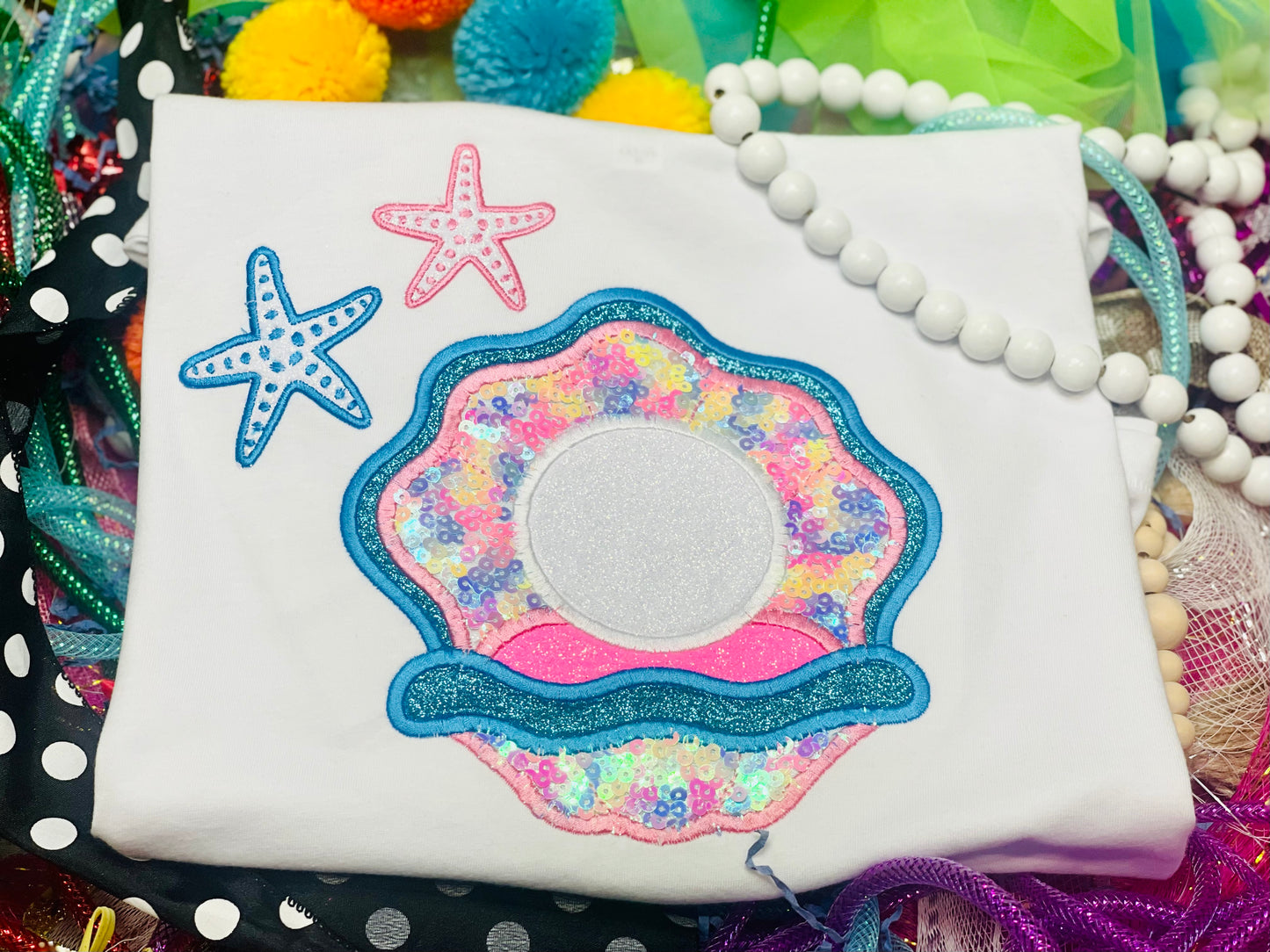 Custom Embroidery Under The Sea Tee