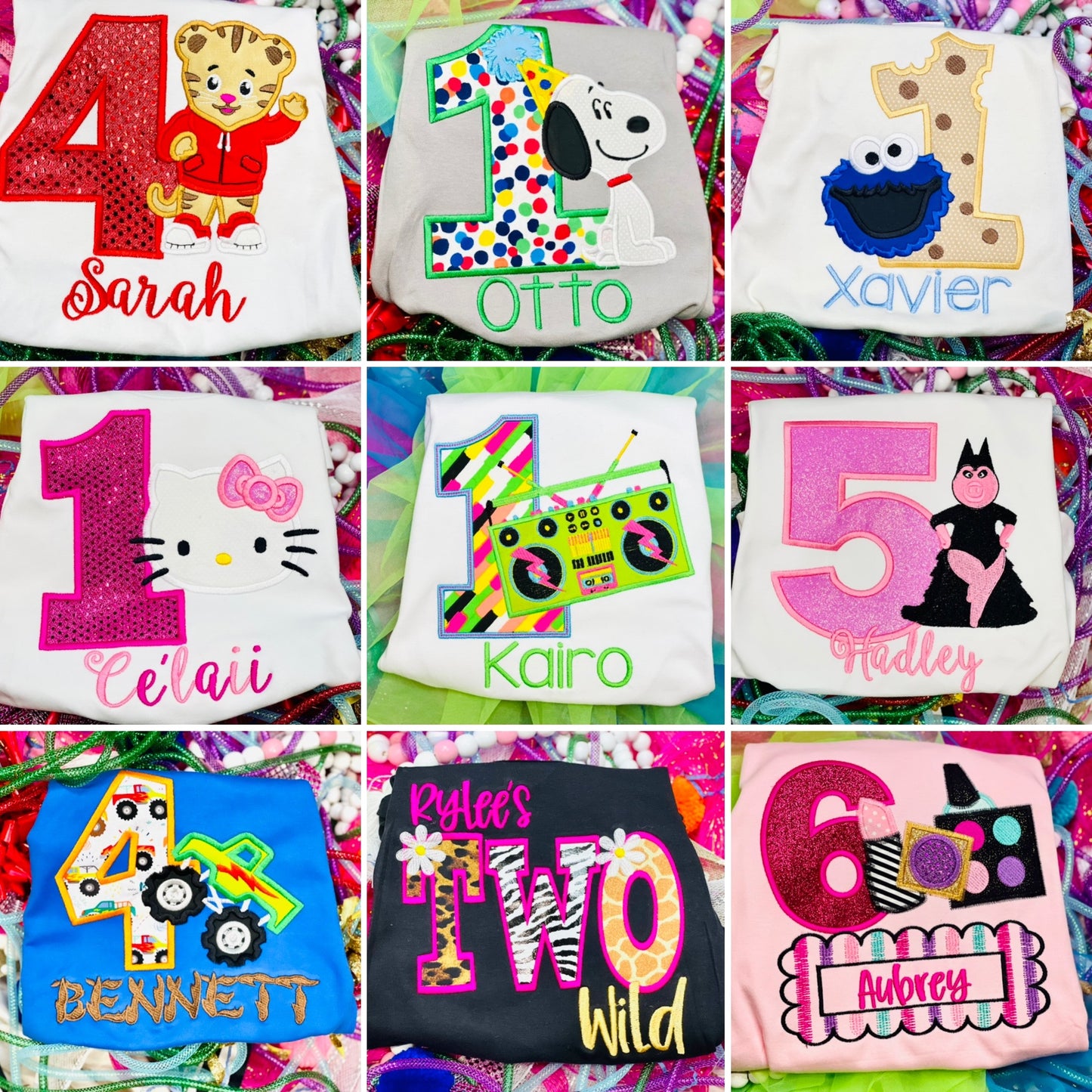 CUSTOM Embroidered Birthday Shirts