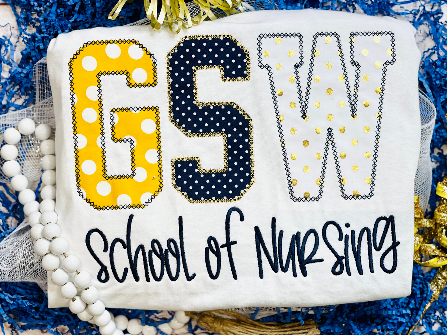 Embroidered GSW School Of Nursing Tee/Sweatshirt