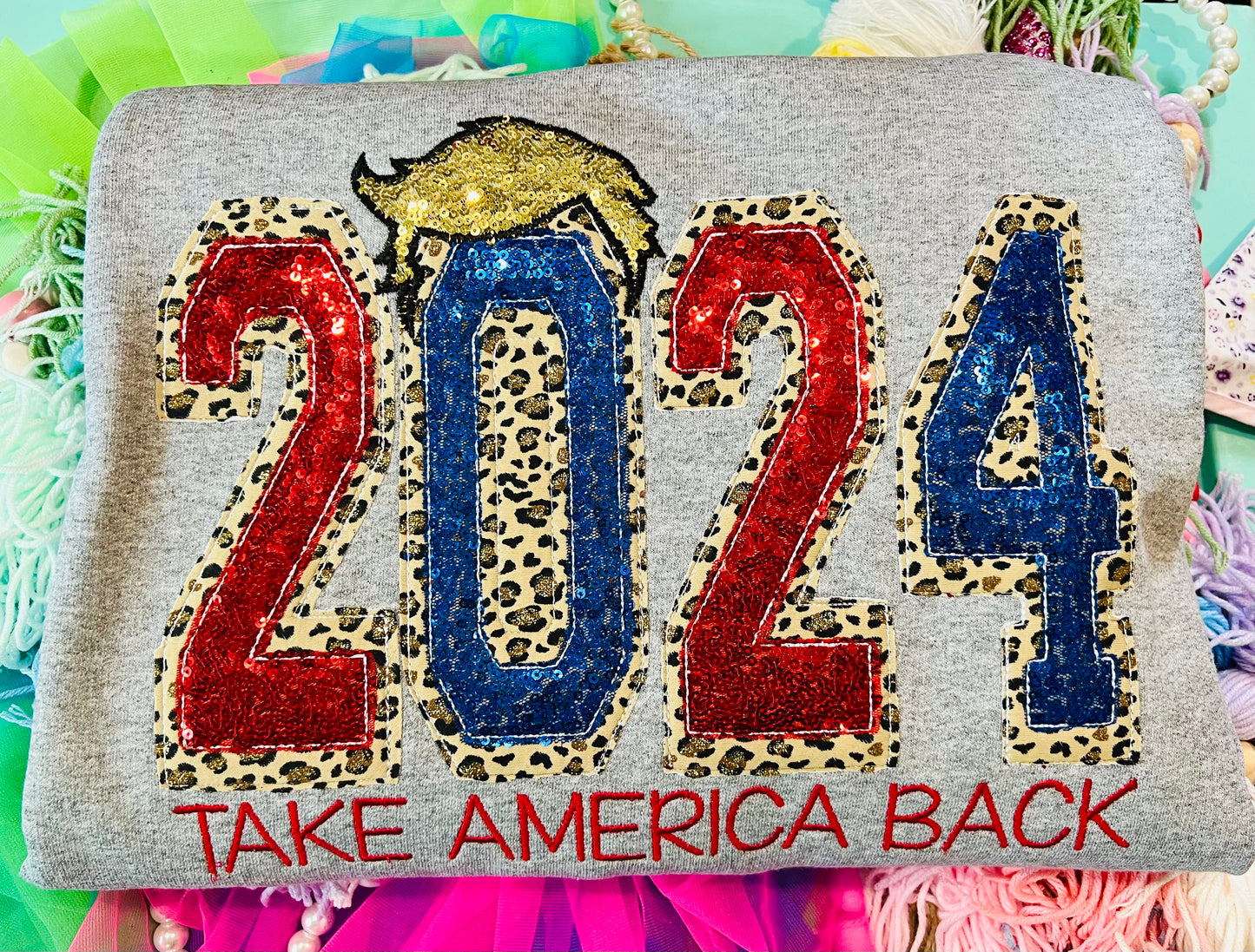 2024 Take America Back Sequin Shirt