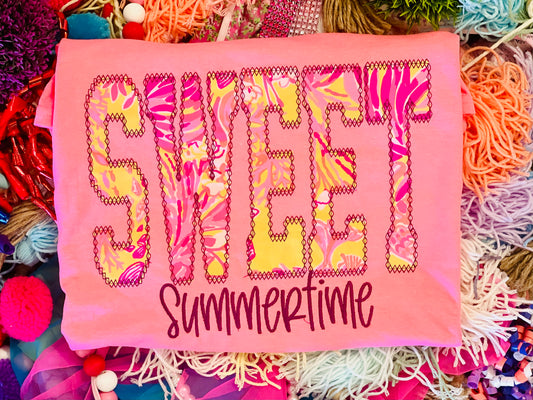 Lilly Fabric SWEET summertime Tee Special
