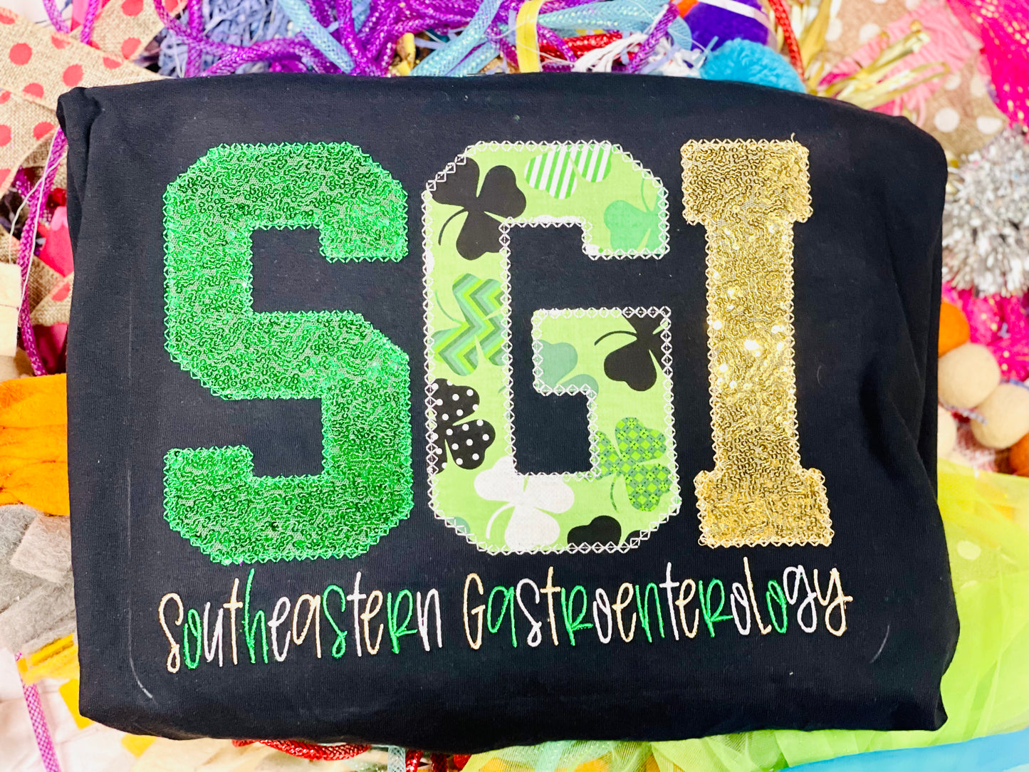 CUSTOM Embroidered with Diamond Stitching SGI Tee/Sweatshirt