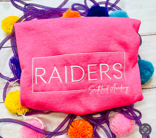 Embroidered Raiders Tee or Sweatshirt