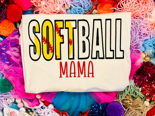 Custom Embroidered Softball Tee/Sweatshirt