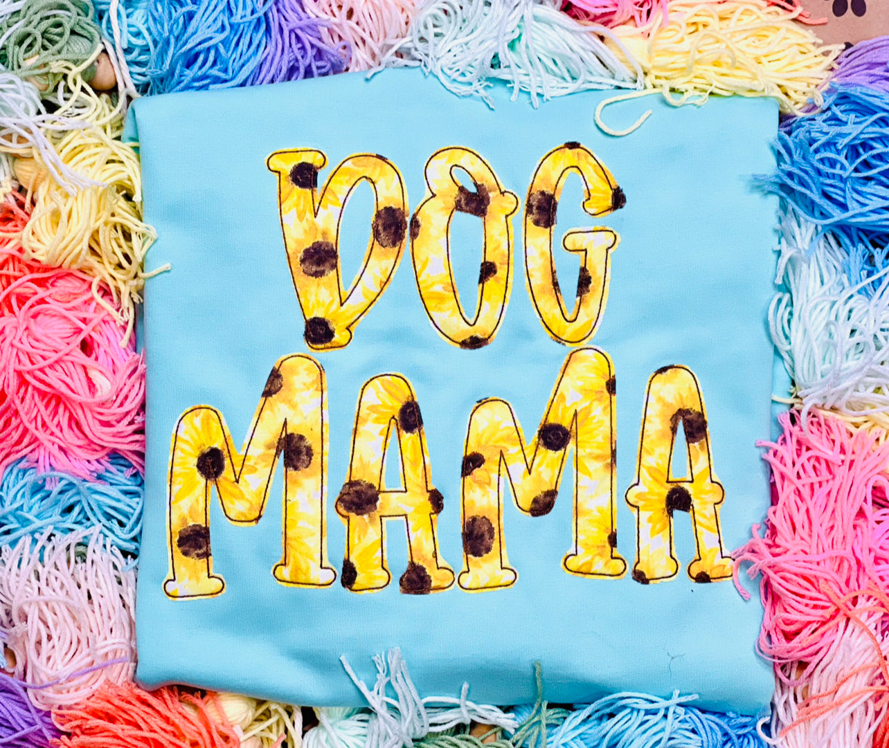Embroidered Dog MAMA Tee/Sweatshirt