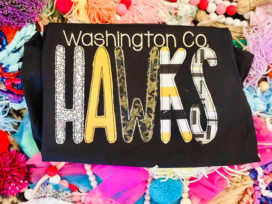 Custom Team Washington Co. Hawks Tee/Sweatshirt