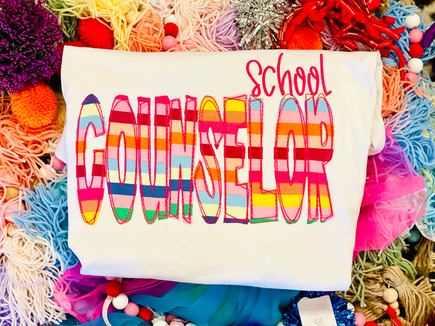 Embroidered School Counselor Tee/Sweatshirt