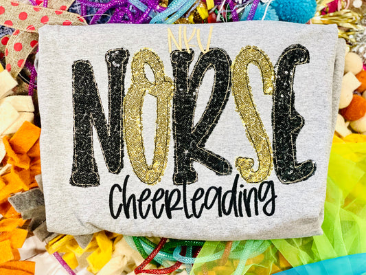 Custom Team NKU Norse Cheerleading Tee/Sweatshirt