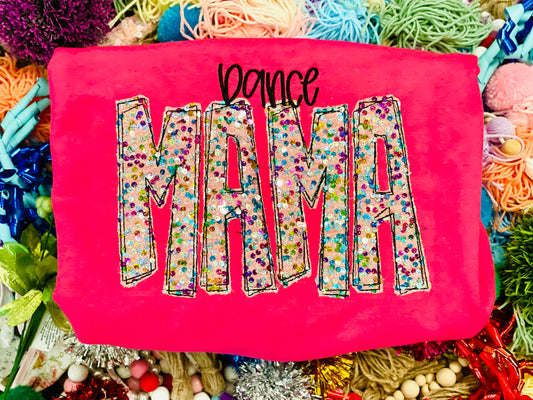 Custom Team Colorful sequin Dance MAMA Tee/Sweatshirt