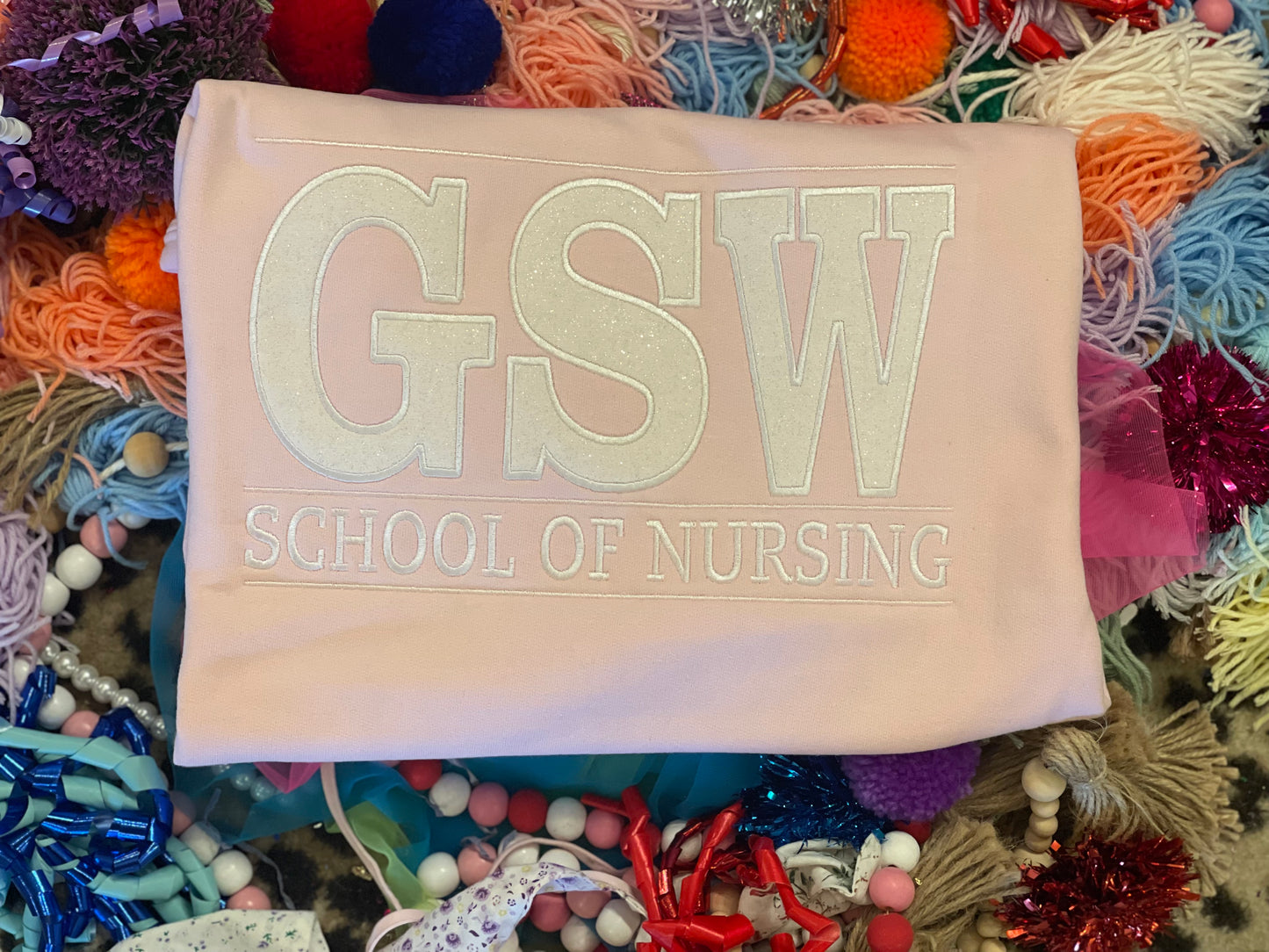 Embroidered GSW School Of Nursing Tee/Sweatshirt