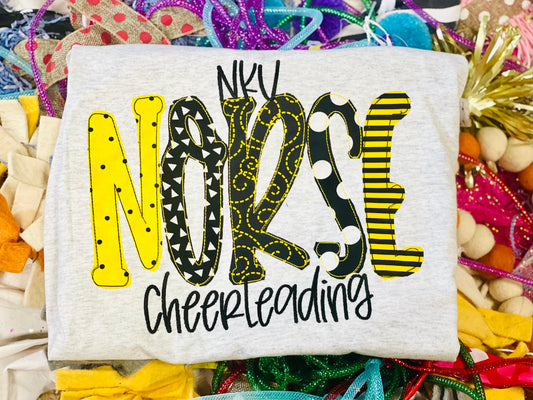 Custom Team Norse cheerleading Tee/Sweatshirt