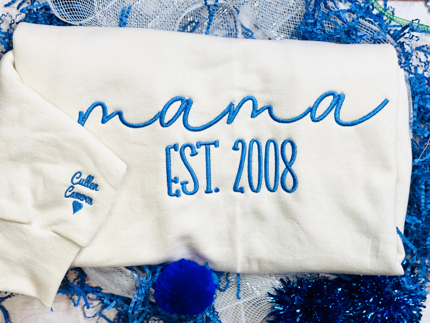 Embroidered Mama Tee/Sweatshirt