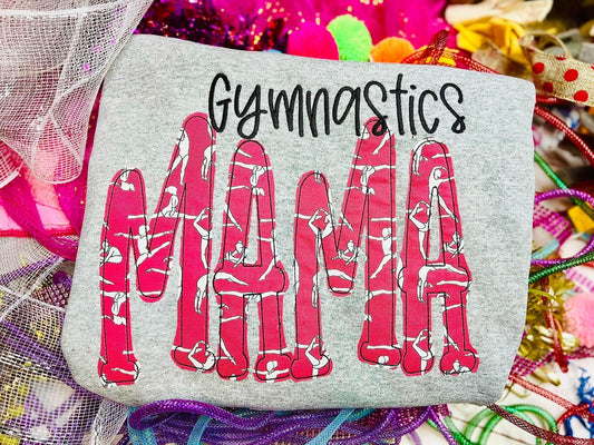 Gymnastics Mama Shirts - We can do ANY Fabrics/colors!