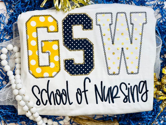 Embroidered GSW School Of Nursing Sweatshirt