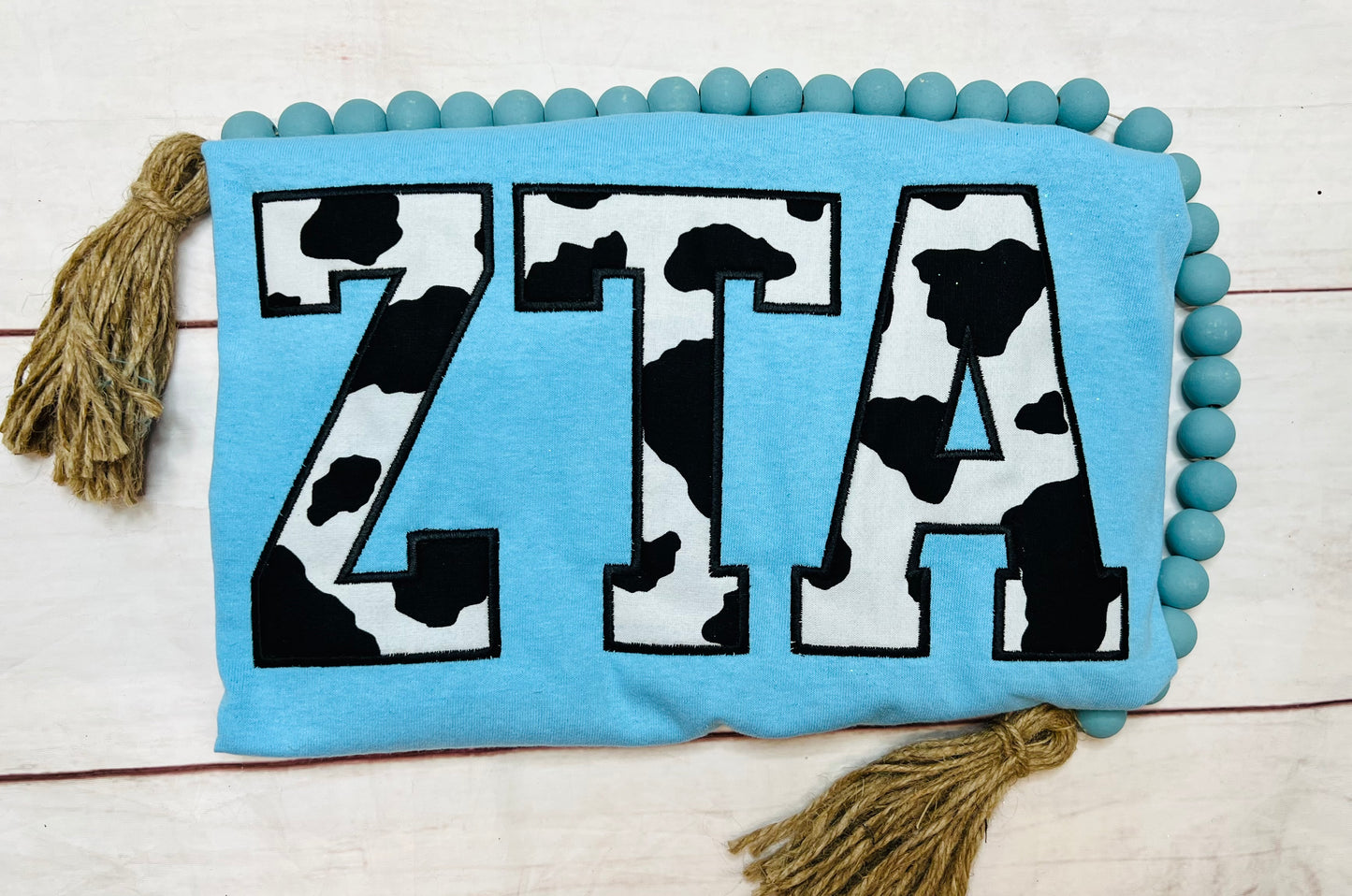 Custom Embroidered Greek Letter Tee/Sweatshirt
